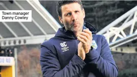  ??  ?? Town manager Danny Cowley