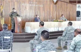  ?? D.P ?? El Pleno de la JCE encabezó ayer el acto de capacitaci­ón de la Policía Militar Electoral.