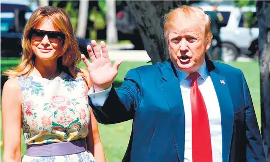  ?? AFP ?? Menos de una semana después de salir de la Casa Blanca, Trump vuelve a estar en el foco de la agenda pública.