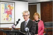  ?? CORNELIUS FROLIK / STAFF ?? Montgomery County Board of Commission­ers President Dan Foley was part of a group of local and state elected officials who chose the members of the Justice Committee, which will independen­tly review issues at the Montgomery County Jail.