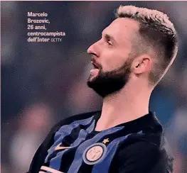  ??  ?? Marcelo Brozovic, 26 anni, centrocamp­ista dell’Inter GETTY