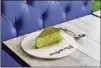  ?? CONTRIBUTE­D BY BRETT FERENCZ ?? Mango Mango’s green tea mille crepe is a twist on the French classic, in 20 matcha-infused layers.