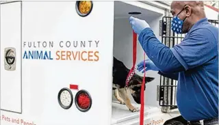  ?? COURTESY OF FULTON COUNTY ANIMAL SERVICES ?? Fulton County, under a contract with nonprofit LifeLine Animal Services, provides animalcont­rol within all 15 of its cities. The cost of the service roughly doubled this year.