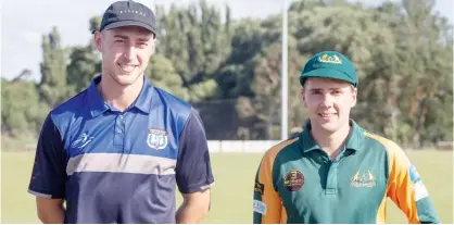  ??  ?? Western Park’s Sam Batson and Hallora’s Fraser Duncan will captain the East and West All Star teams when they do battle on February 16, raising funds for the bushfire relief appeal.