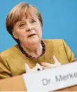  ?? Foto: Michael Kappeler, dpa ?? Angela Merkel hat die großen Linien ge‰ zogen.