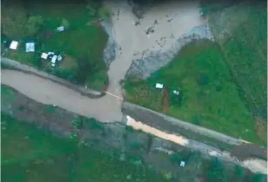  ?? /Tomado de un video, cortesía Jesús Quinchoa ?? Los cuatro municipios del Valle de Sibundoy reportaron inundacion­es.