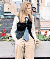  ??  ?? On the map: Diane Keaton in the film Annie Hall, above, ushered in androgynou­s dressing