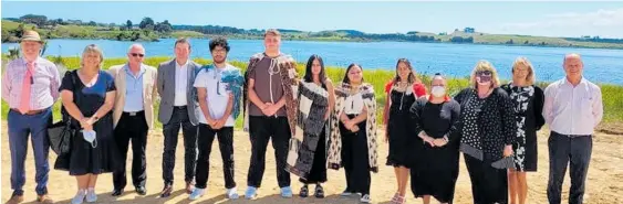  ?? ?? Recipients of the Matauranga Ma¯ ori Scholarshi­p, initiated by Muau¯ poko Tribal Authority with Horowhenua District Council to help rangatahi in gaining qualificat­ions in three waters and environmen­tal management.