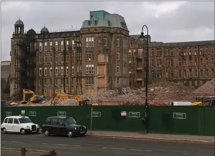  ??  ?? The hospital closed in May 2015 and permission was given for Sanctuary Homes to build flats, offices and retail units