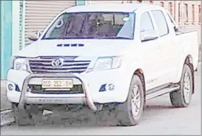  ?? (Courtesy pic) ?? The Motor vehicle which has been reported to be stolen.