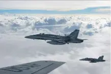  ?? THE CANADIAN PRESS/ FILES ?? Canadian military aircraft have flown less than three per cent of the almost 48,000 sorties flown over Iraq and Syria by coalition aircraft in the war against ISIL since last year.