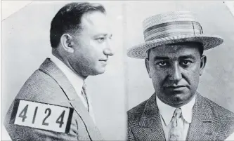  ?? FILE PHOTO ?? A 1920s police mugshot of Hamilton-based mobster and bootlegger Rocco Perri. Branches of the Perri family in Hamilton and Australia are fighting with Ottawa to track down what happened to his estate.