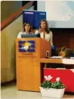  ??  ?? Presidente CFS Napoli, Ing. Paola Marone e Direttrice Vicaria Inail Campania, Dott.ssa Adele
Pomponio nell’occasione dell’Inaugurazi­one della sala Demo:
SASIA