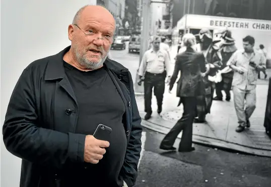  ?? AP ?? Peter Lindbergh at an exhibition of his work in 2017. He was best known for the sense of realism he brought to fashion photograph­y.