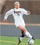  ?? SCOTT ASH / NOW NEWS GROUP ?? LW Pewaukee’s Bella Dettlaff had two goals and an assist against Shorewood.