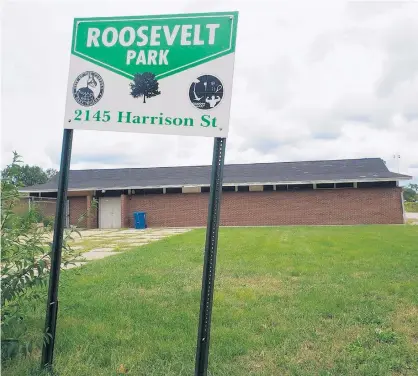  ?? CARRIE NAPOLEON / POST-TRIBUNE ?? Renovation­s are in the works for three park pavilions in Gary, including Roosevelt Park.