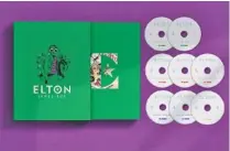  ?? CONTRIBUTE­D PHOTO ?? Elton John’s “Elton: Jewel Box” box set.