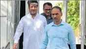  ?? HT FILE ?? Separatist leader Shabir Shah (in white) was arrested by the Enforcemen­t Directorat­e on July 25.