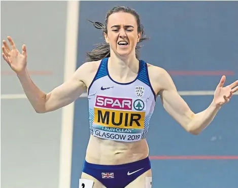  ?? SNS. ?? Laura Muir is still inspired by her efforts at the London Stadium in 2016, when she beat Kelly Holmes’ record.