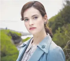  ??  ?? Lily James plays Juliet Ashton in The Guernsey Literary and Potato Peel Pie Society.