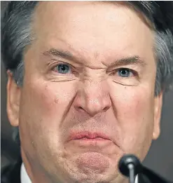  ?? Picture: Getty Images/Win McNamee ?? An emotional Brett Kavanaugh testifies at the Senate judiciary committee hearing, to counter allegation­s of sexual assault.