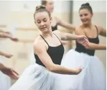  ??  ?? Addison Green, who is 13, has been attending the youth ballet school since the age of two.