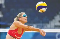  ?? MATTHIAS HANGST/GETTY IMAGES ?? Sarah Pavan, pictured, and Melissa Humana-parades are the favourites to win gold in women's beach volleyball.