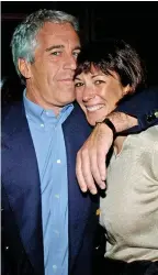  ??  ?? Epstein with Ghislaine Maxwell