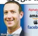  ??  ?? Mark Zuckerberg