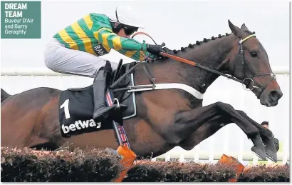  ??  ?? Buveur D’air and Barry Geraghty