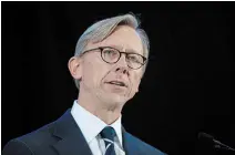  ?? CAROLYN KASTER
THE ASSOCIATED PRESS FILE PHOTO ?? Brian Hook, U.S. special representa­tive to Iran, said the Tehran regime’s threats to retaliate if an arms embargo is extended amount to a “mafia tactic.” The embargo expires in October.