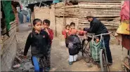  ??  ?? Hindu Pakistani refugees at the Majnu ka Tilla camp in Delhi.