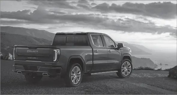  ?? GM PHOTO ?? The 2019 GMC Sierra Denali.