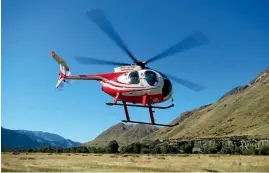  ??  ?? Helicopter­s maximise access to the high country rivers.