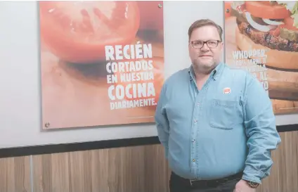  ??  ?? “Esperamos abrir en San Pedro dentro de unas cinco o seis semanas”, contó Mario Jiménez, gerente general Burger King. Cortesía Greivin Ramírez/La República