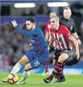  ?? FOTO: GETTY ?? Hazard jugó un buen partido pero no pudo ayudar a su equipo a lograr la victoria