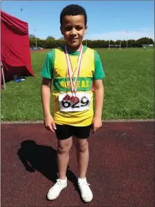  ??  ?? Edison Ekhator with his gold medals.