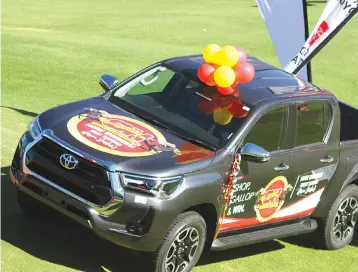  ??  ?? Participat­ing customers who purchase $1 000 worth of products at any OK Zimbabwe outlet across the country, stand to win the grand prize of one Toyota 4x4 double cab vehicle