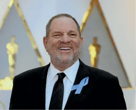  ??  ?? Harvey Weinstein, one of the most powerful men in Hollywood, is facing accusation­s of unwanted physical contact and sexual harassment of women over three decades.