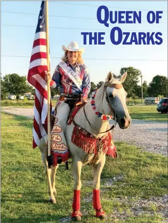  ?? Photo submitted ?? Lindsey Thompson of Kansas, Okla., was crowned queen of the 2018 Rodeo of the Ozarks in Springdale in June. Thompson is a former Siloam Spring Rodeo Queen and a member of the Siloam Springs Riding Club.