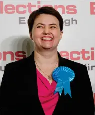  ?? Photograph­s: SWNS; Chris Radburn/WPA Pool/Getty Images ?? Scottish voters need to be reminded that every vote for the Tories is a vote, not for Ruth Davidson, left, but for Theresa May, right