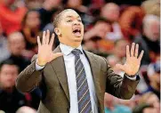  ?? [AP PHOTO] ?? Cleveland coach Tyronn Lue is expected to return from a medical absence when the Cavaliers host the Wizards on Thursday night.