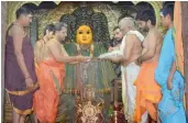  ?? — DC ?? Shakambari Utsavalu begins at Bhadrakali Temple in Warangal on Saturday. Devotees throng the temple to witness the Sahasra Kalashabhi­shekam.