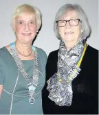  ??  ?? Inner Wheel District Chairman Anne Morton with Strathaven Inner Wheel Club President Joan Duncan