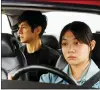  ?? JANUS FILMS AND SIDESHOW VIA AP ?? Hidetoshi Nishijima, left, and Toko Miura in a scene from “Drive My Car.”