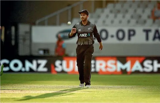  ?? PHOTO: GETTY IMAGES ?? Kane Williamson is battling a minor back injury and questions over his place in New Zealand’s T20 team as the tri-series resumes tonight.