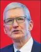  ?? REUTERS/FILE ?? Apple CEO Tim Cook has been betting big on India