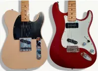  ??  ?? Left: Peter Cooper's Teles get the pickup treatment