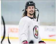  ?? ERROL MCGIHON ?? Erik Karlsson says the last time he sat down to talk with Senators GM Pierre Dorion and owner Eugene Melnyk was last November, when he was asked for his no-trade list.
