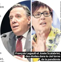  ??  ?? François Legault et Josée Scalabrini,